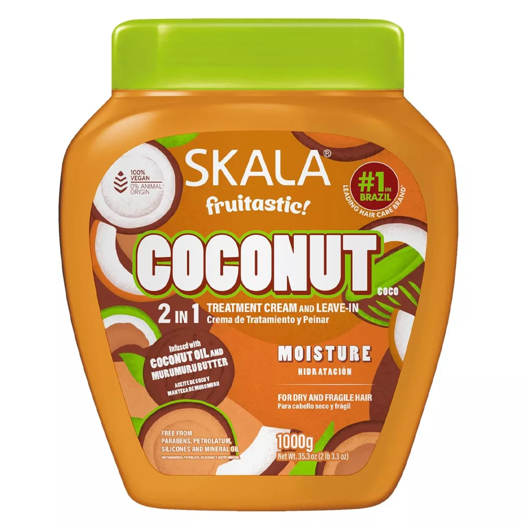 کرم مو فر اسکالا حالت دهنده و آبرسان و تغذیه کننده عمیق نارگیل SKALA COCONUT 2in1