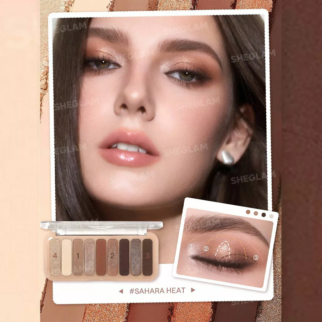 پالت سایه چشم ۸ رنگ شیگلم مدل SHEGLAM Sahara Heat Palette