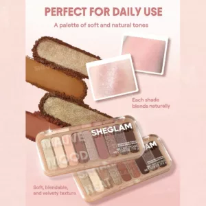 پالت سایه چشم ۸ رنگ شیگلم مدل SHEGLAM Sahara Heat Palette