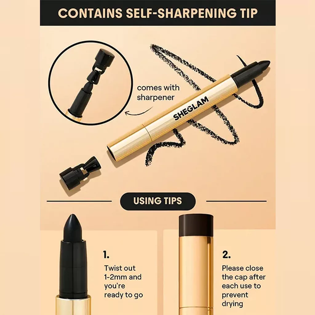 خط چشم سرمه شیگلم مشکی KOHL CREAM EYELINER SHEGLAM