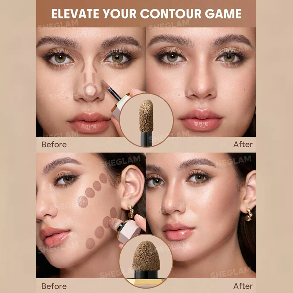 کانتور مایع دو سر شیگلم PRECSION SCULPT LIQUID CONTOUR DUO