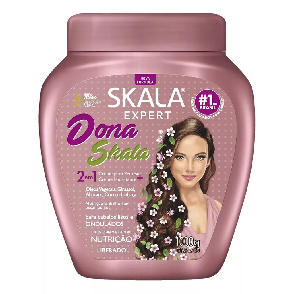 کرم مو فر اسکالا حالت دهنده و درخشان کننده موهای موج دار SKALA Dona 2in1