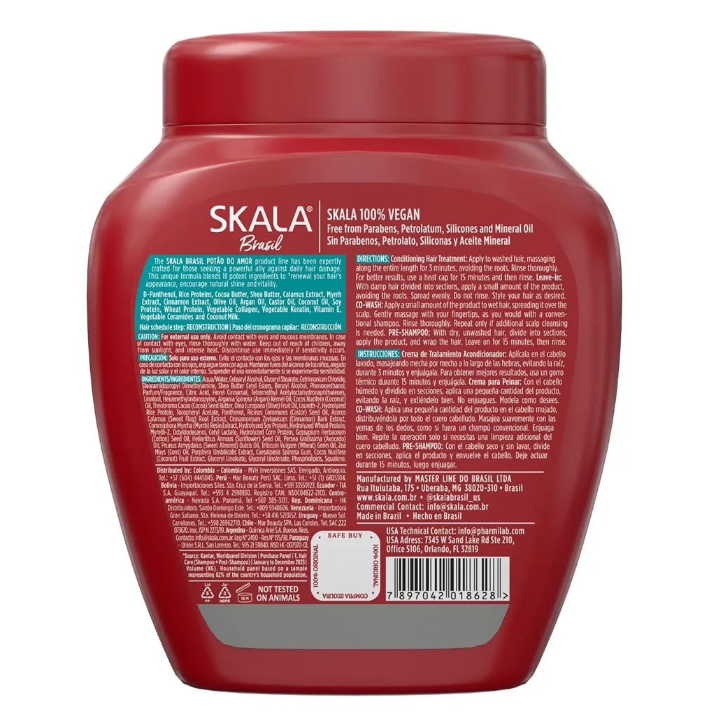 ماسک مو فر اسکالا 2در1 موهای بسیار آسیب دیده SKALA Patoaalo Amon