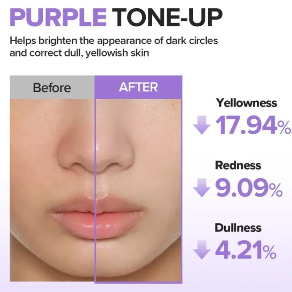 کرم ضد آفتاب tone up بیوتی آف جوسئون بنفش یکدست کننده رنگ پوست