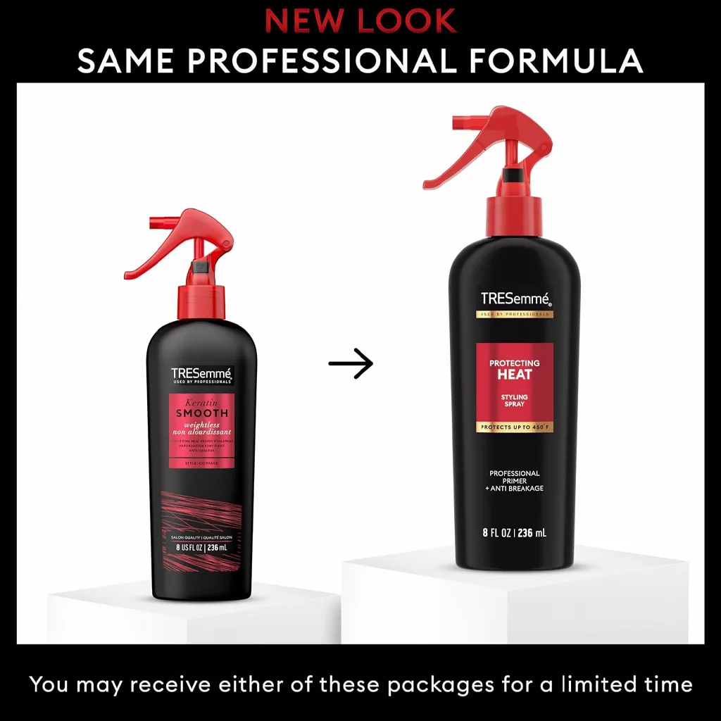 اسپری ضد حرارت مو ترسمه استایلینگ TRESemme PROTECTION HEAT STYLING SPRAY مشکی محافظت تا 232 درجه