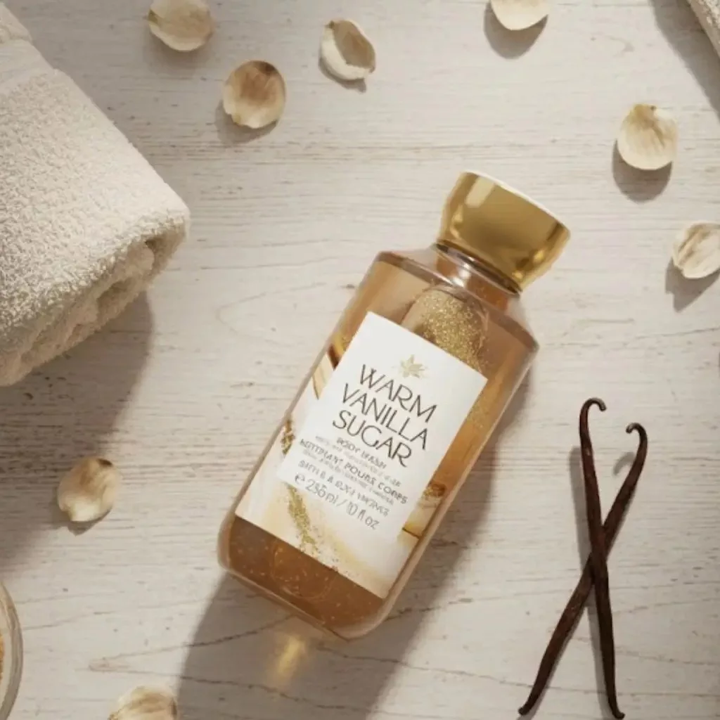 شامپو بدن ویتامینه بث اند بادی ورکز مدل warm vanilla sugar