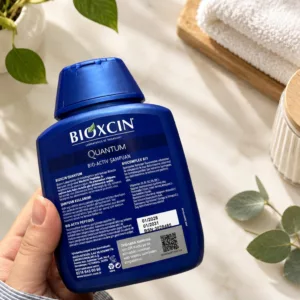 شامپو موی چرب بیوکسین کوانتوم آبی Bioxcin