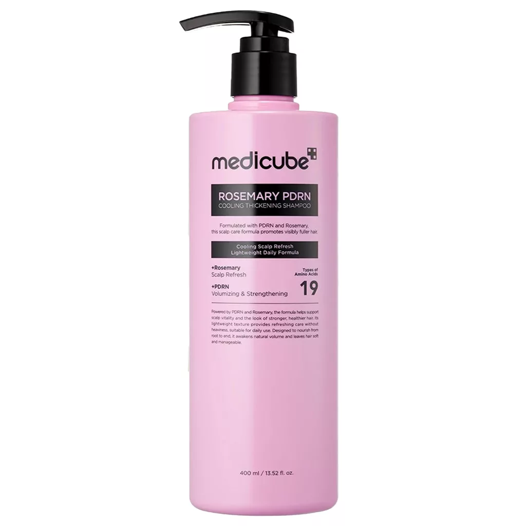 شامپو رزماری PDRN مدی کیوب ضدریزش Medicube ROSEMARY cooling thickening shampoo شامپو رزماری PDRN مدی کیوب ضدریزش Medicube ROSEMARY cooling thickening shampoo