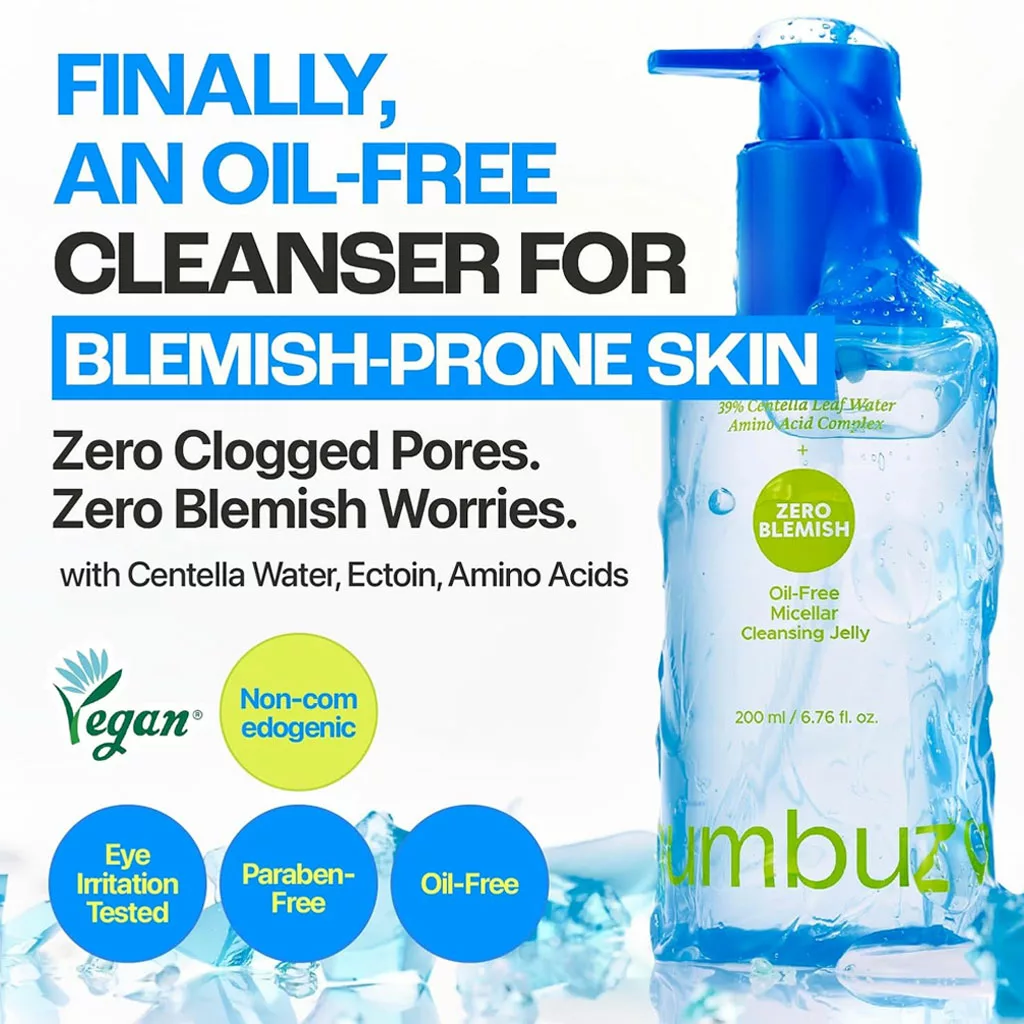 ژل میسلار بدون چربی نامبوزین Numbuzin oil free Micellar ZERO BLEMISH