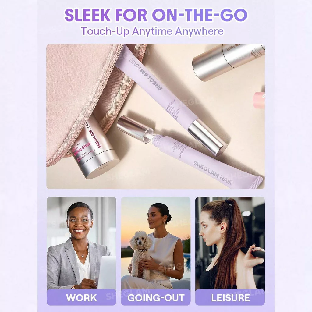 ریمل ضد وز نگهداره مو شیگلم style keeper hair Mascara on the glow sheglam