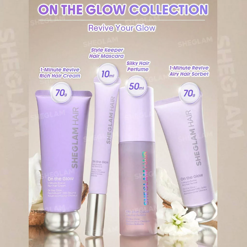 ریمل ضد وز نگهداره مو شیگلم style keeper hair Mascara on the glow sheglam