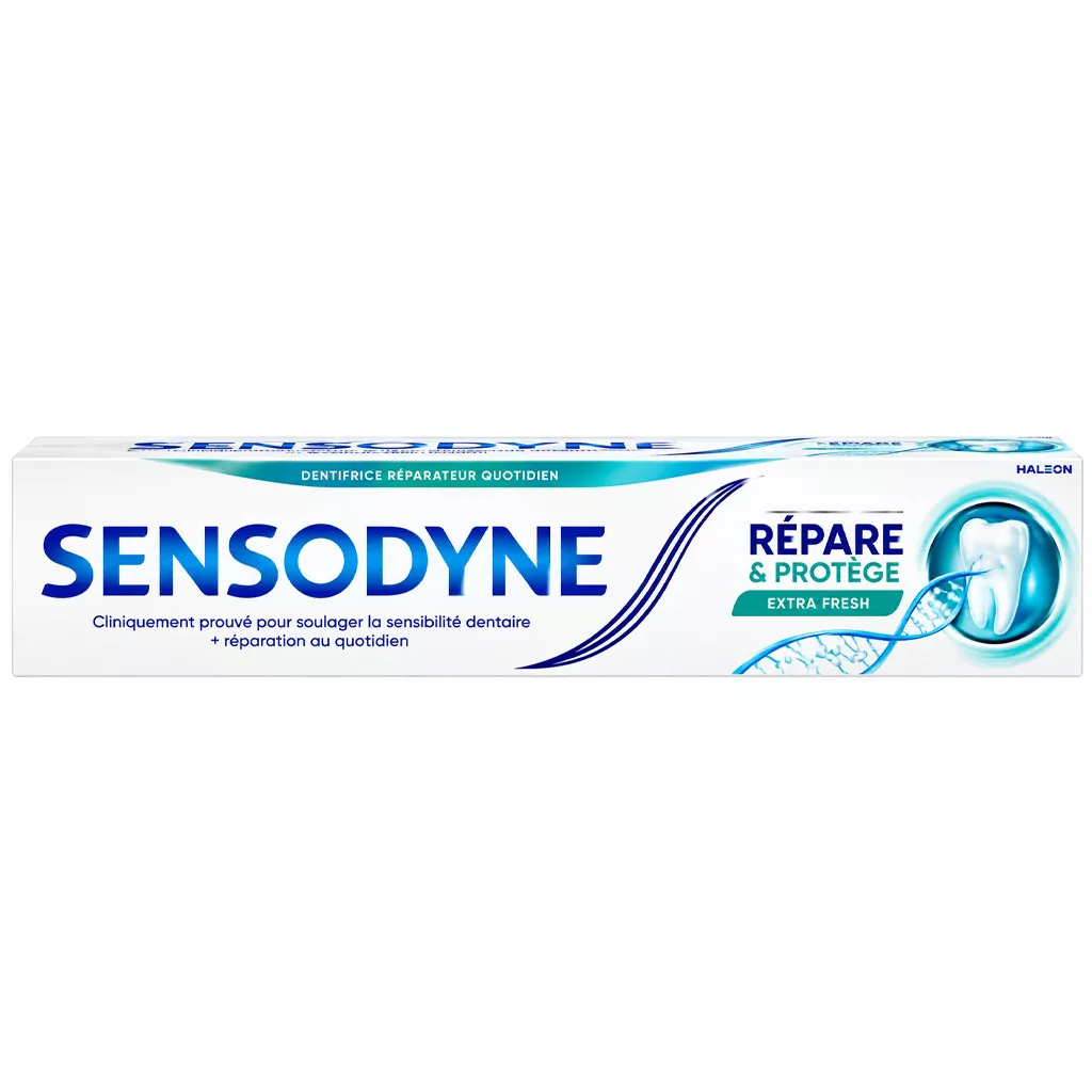 خمیر دندان سنسوداین ریپیر اند پروتکت مدل اکسترا فرش REPAIR EXTRA FRESH