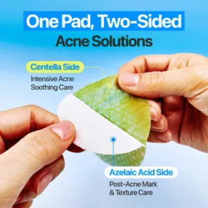پد آزلائیک دو طرفه ضد جوش نامبوزین Numbuzin ZERO BLEMISH Azela Cica BHA+PHA Azelaic Acid
