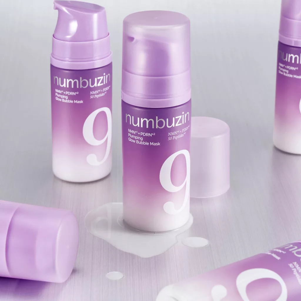 ماسک حبابی glow نامبوزین بابل ماسک Numbuzin 9 +NAD PDRN PLUMPING glow Bubble Mask