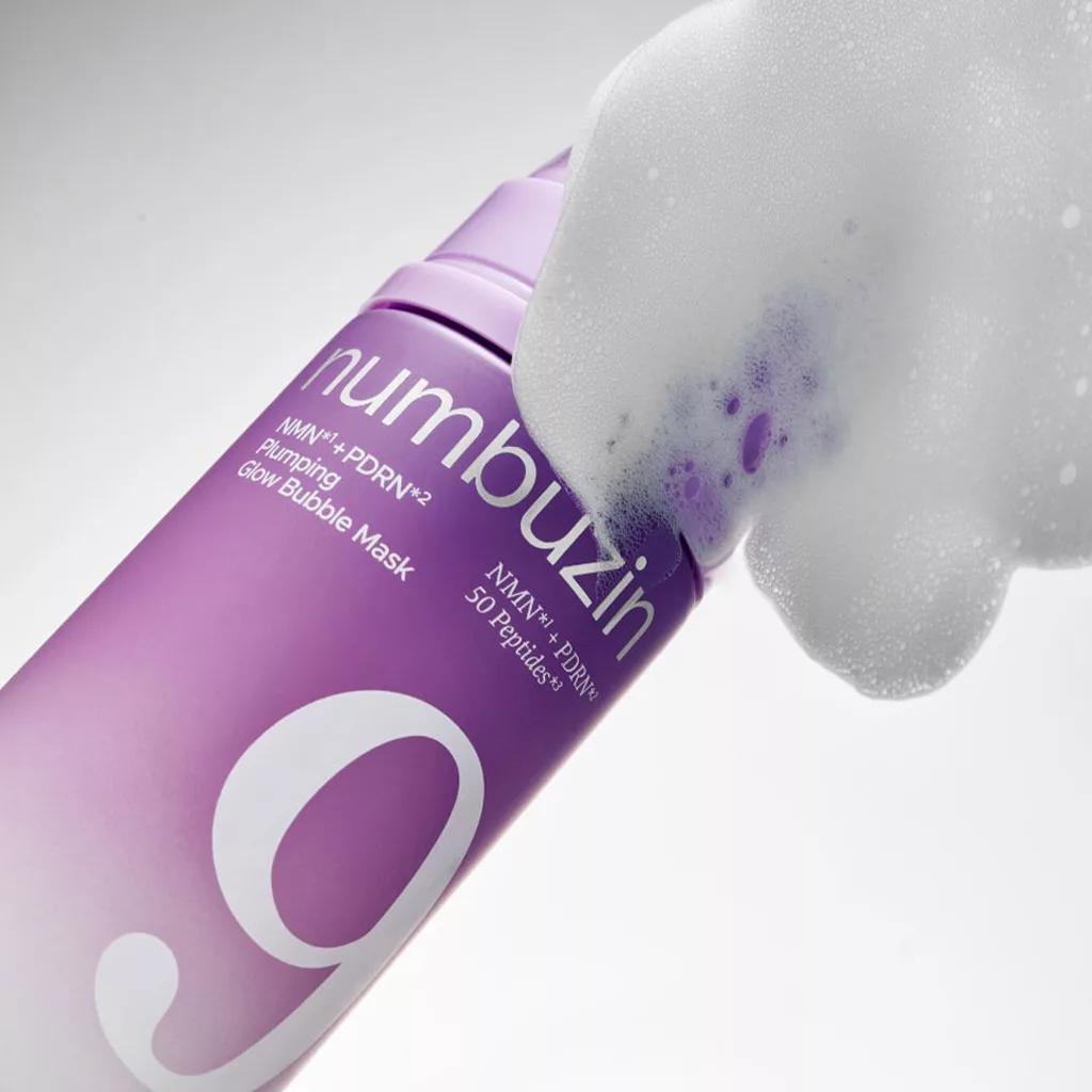 ماسک حبابی glow نامبوزین بابل ماسک Numbuzin 9 +NAD PDRN PLUMPING glow Bubble Mask