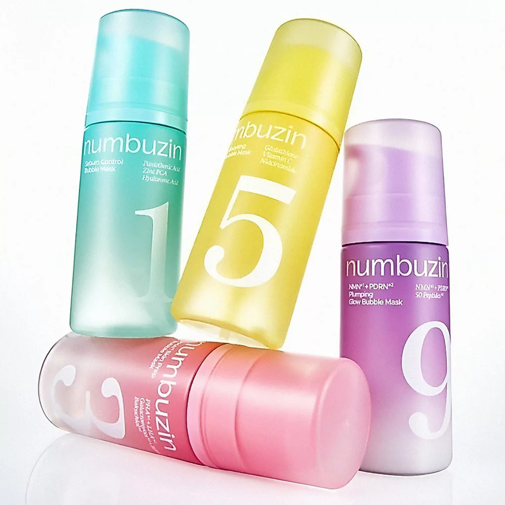 ماسک حبابی glow نامبوزین بابل ماسک Numbuzin 9 +NAD PDRN PLUMPING glow Bubble Mask