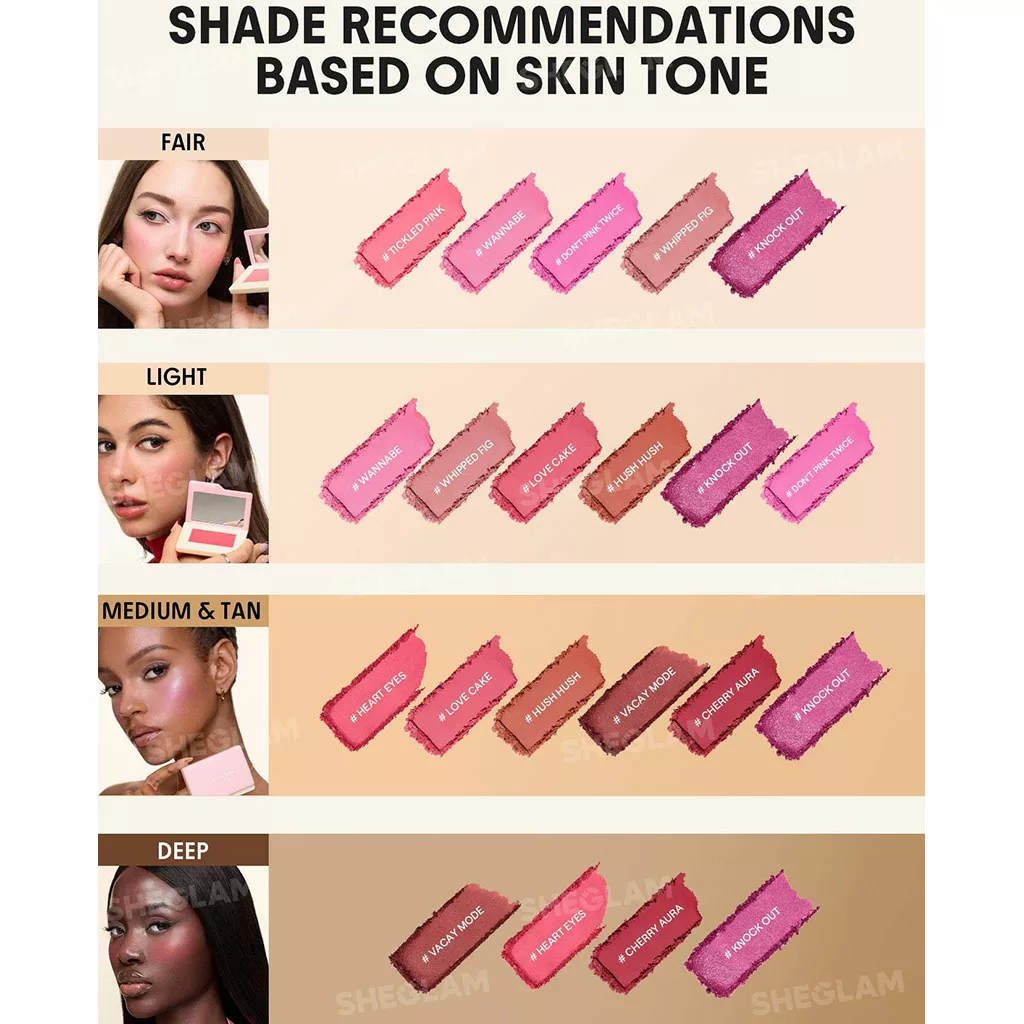 رژگونه پودری دریم تاچ شیگلم DREAM TOUCH BLUSH SHEGLAM