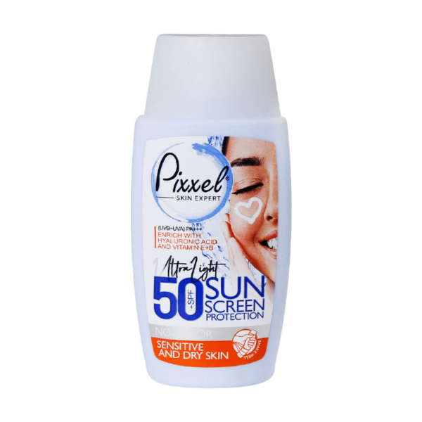 کرم ضد آفتاب SPF50 پیکسل مناسب پوست خشک و حساس