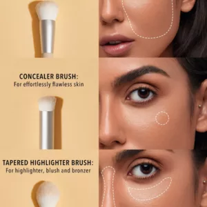ست براش شیگلم پک 3 عددی  مدل face essential brush set