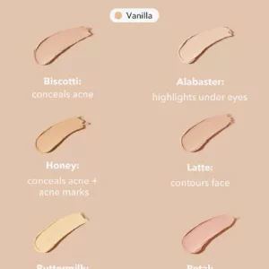 پالت کانسیلر شیگلم اصلاح کننده رنگ vanilla