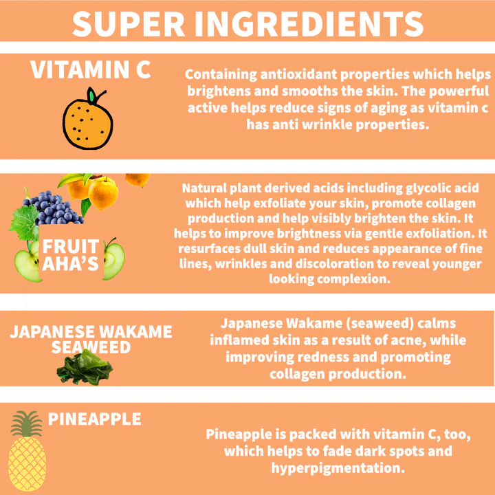 کرم صورت نیچر اسپل آناناس و ویتامین سی روشن کننده انواع پوست