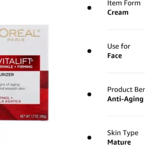 کرم روز لوریل ضد چروک و مرطوب کننده رویتالیفت( لورآل ) revitalift