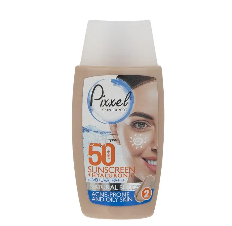 کرم ضد آفتاب پیکسل ایرانی مدل Natural BEIGE مناسب پوست چرب