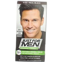 رنگ مو مردانه مشکی طبیعی جاست فور من کد H.55 REAL BLACK