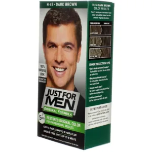 رنگ مو مردانه مشکی قهوه ای طبیعی جاست فور من کد H.45 DARK BROWN