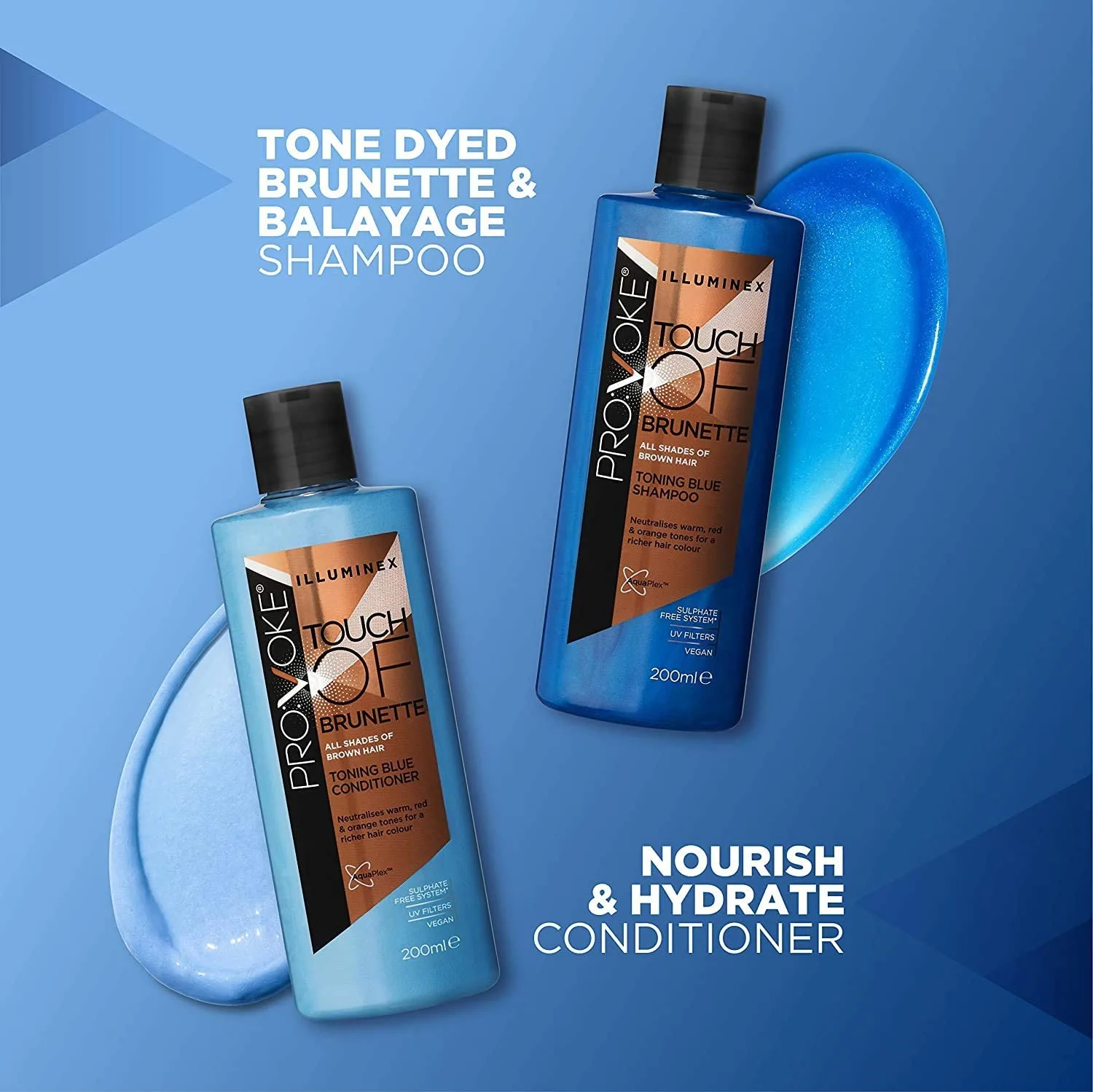 شامپو آبی پرو وک ضد نارنجی قرمزی تاچ آف برونت 200 میل کد 6503