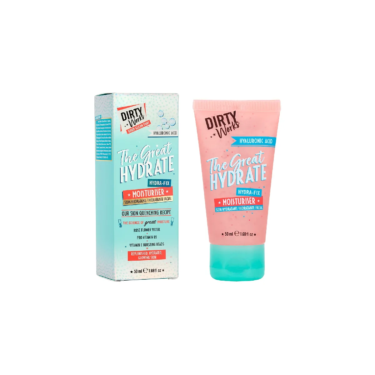 مرطوب کننده و آبرسان درتی ورکز حاوی هیالورونیک اسید محصول انگلیس