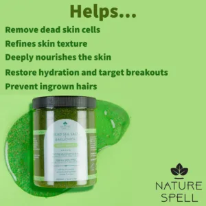اسکراب بدن نیچر اسپل پاکسازی حاوی نمک دریا و BAKUCHIOL