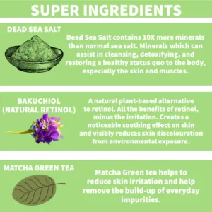 اسکراب بدن نیچر اسپل پاکسازی حاوی نمک دریا و BAKUCHIOL