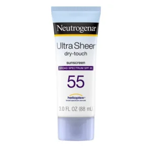 (حیاط خلوت)ضد آفتاب فاقد چربی نیتروژینا بی رنگ ؛ Ultra Sheer Dry-Touch Spf 55 (12.2023)
