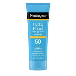 ضد آفتاب بی رنگ و آبرسان نیتروژینا | مدل لوسیون واتر ژل Hydro Boost Spf50