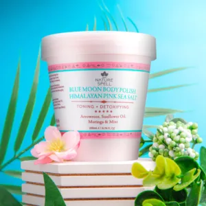 اسکراب بدن نیچر اسپل حاوی نمک و جلبک دریایی صورتی himalayan
