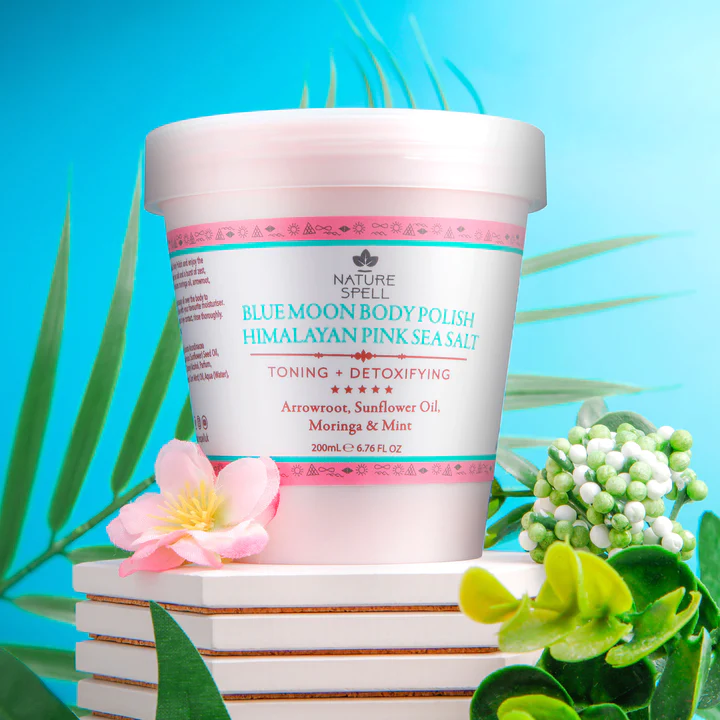 اسکراب بدن نیچر اسپل حاوی نمک و جلبک دریایی صورتی himalayan
