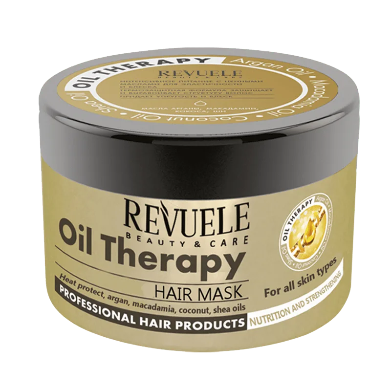 ماسک مو روغن تراپی ریول حاوی روغن آرگان ماکادامیا نارگیل و شی