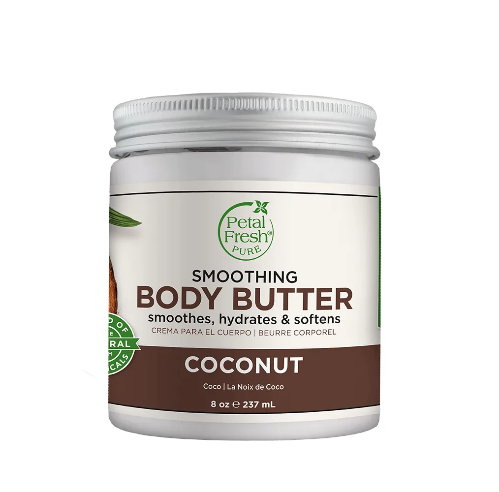 کره بدن پتال فرش نارگیل آبرسان و مرطوب کننده قوی coconut (کد1038)