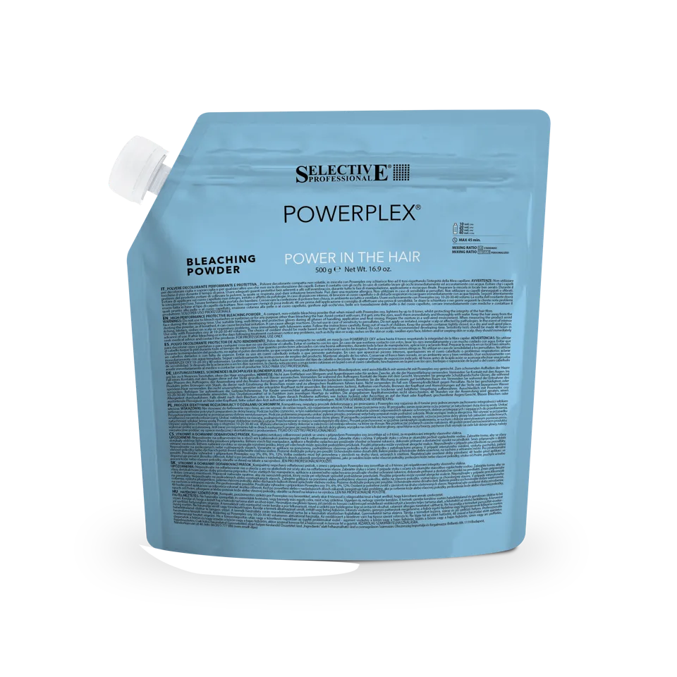 پودر دکلره حرفه ای پلکس دار سلکتیو 500 گرم POWDER BLEACH POWERPLEX