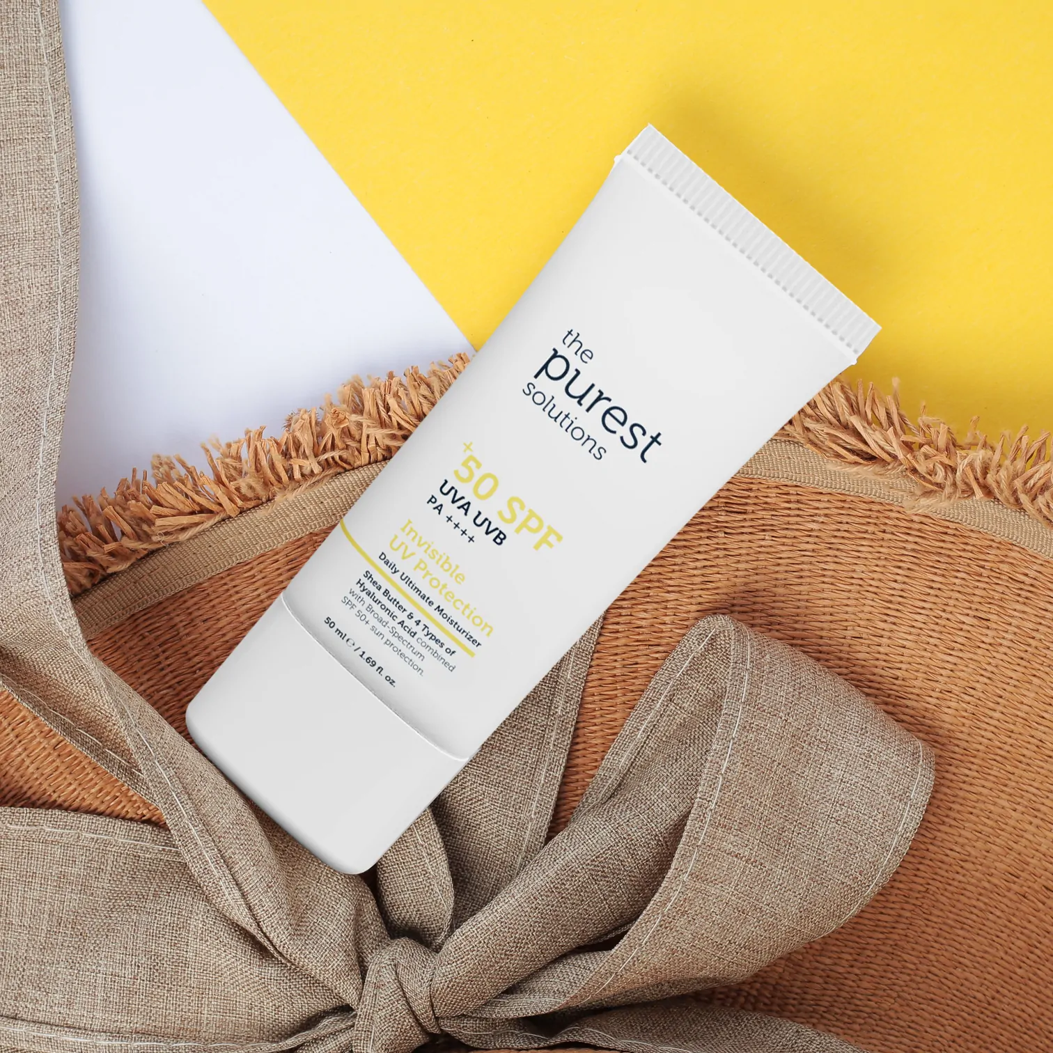 کرم ضد آفتاب بی رنگ پیورست سولوشن رطوبت رسان حاوی SPF50