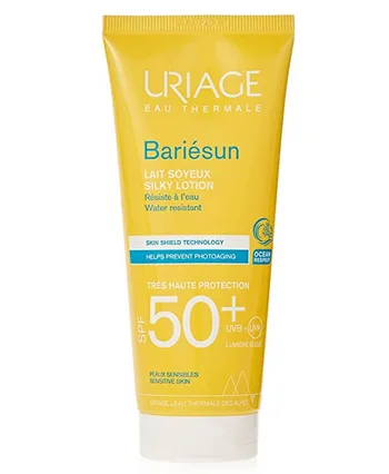 لوسیون ضد آفتاب بی رنگ بریسان اوریاژ 100میل آبرسان انواع پوست حتی حساس SPF50