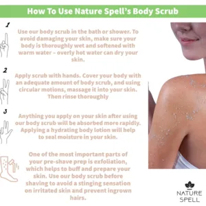 اسکراب بدن نیچر اسپل پاکسازی حاوی نمک دریا و BAKUCHIOL