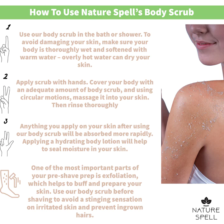 اسکراب بدن نیچر اسپل پاکسازی حاوی نمک دریا و BAKUCHIOL