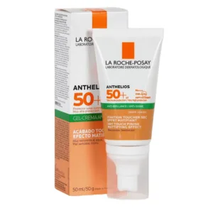 ضد آفتاب رنگی ژل کرم لاروش پوزای پوست چرب و حساس فینیش مات ضد برق SPF50