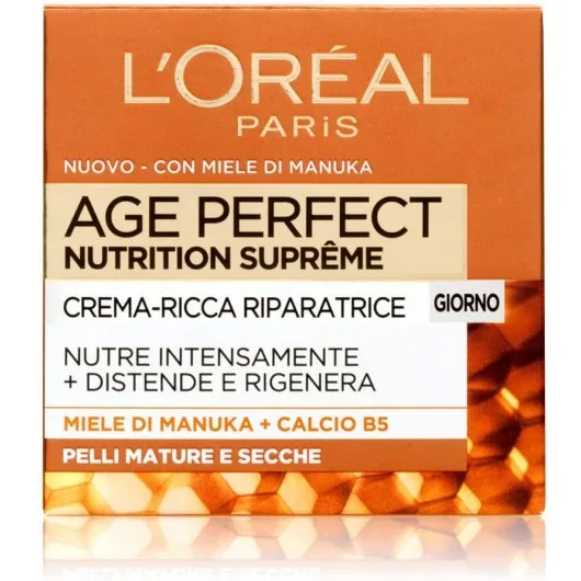کرم روز بازسازی کننده و ضد چروک لورآل +60 age perfect crema ricca giorno کرم روز بازسازی کننده و ضد چروک لورآل +60 age perfect crema ricca giorno