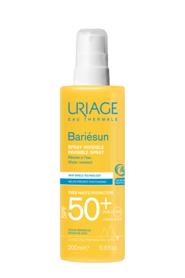 اسپری ضد آفتاب بی رنگ اوریاژ مناسب پوست حساس SPF 50
