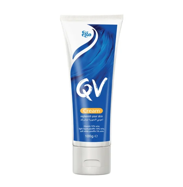 کرم مرطوب کننده قوی و غلیظ کیو وی مناسب پوست خشک  QV Cream 100g