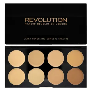 پالت کانتور و کانسلیر چرب رولوشن ultra cover and concealer light-medium