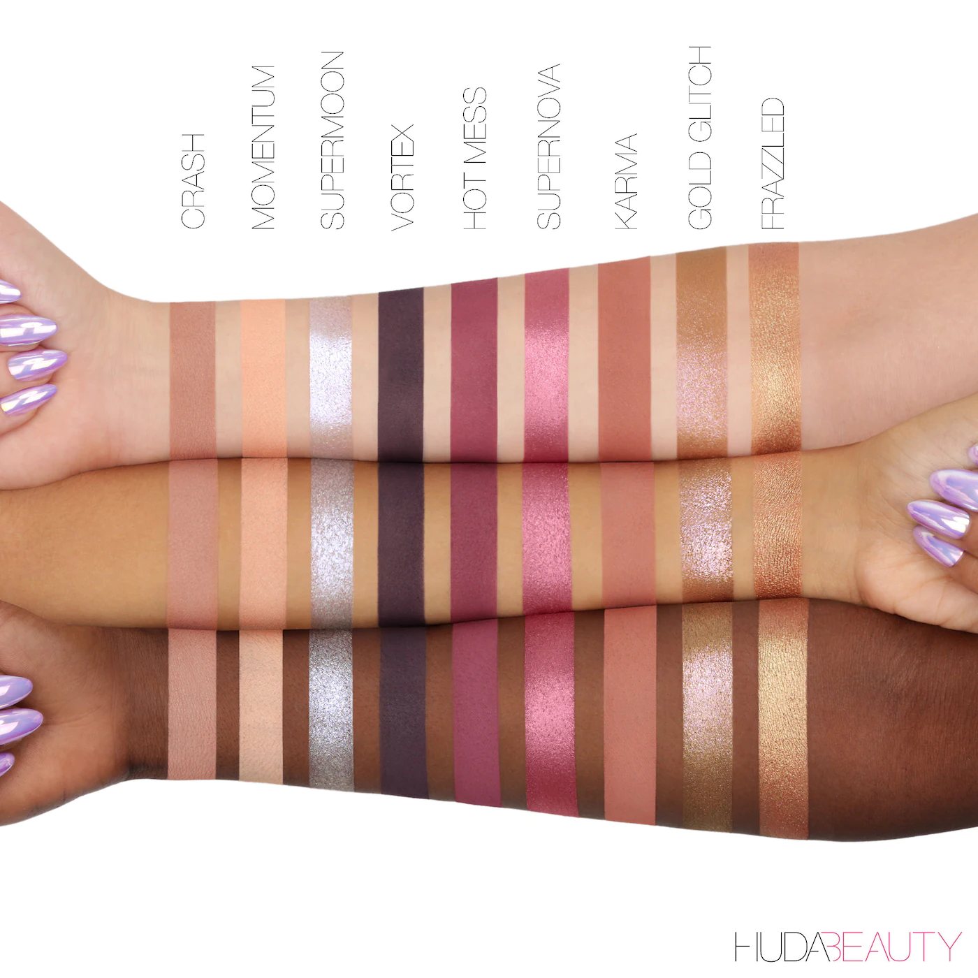 پالت سایه مرکوری هدی بیوتی huda beauty mercury retrograde